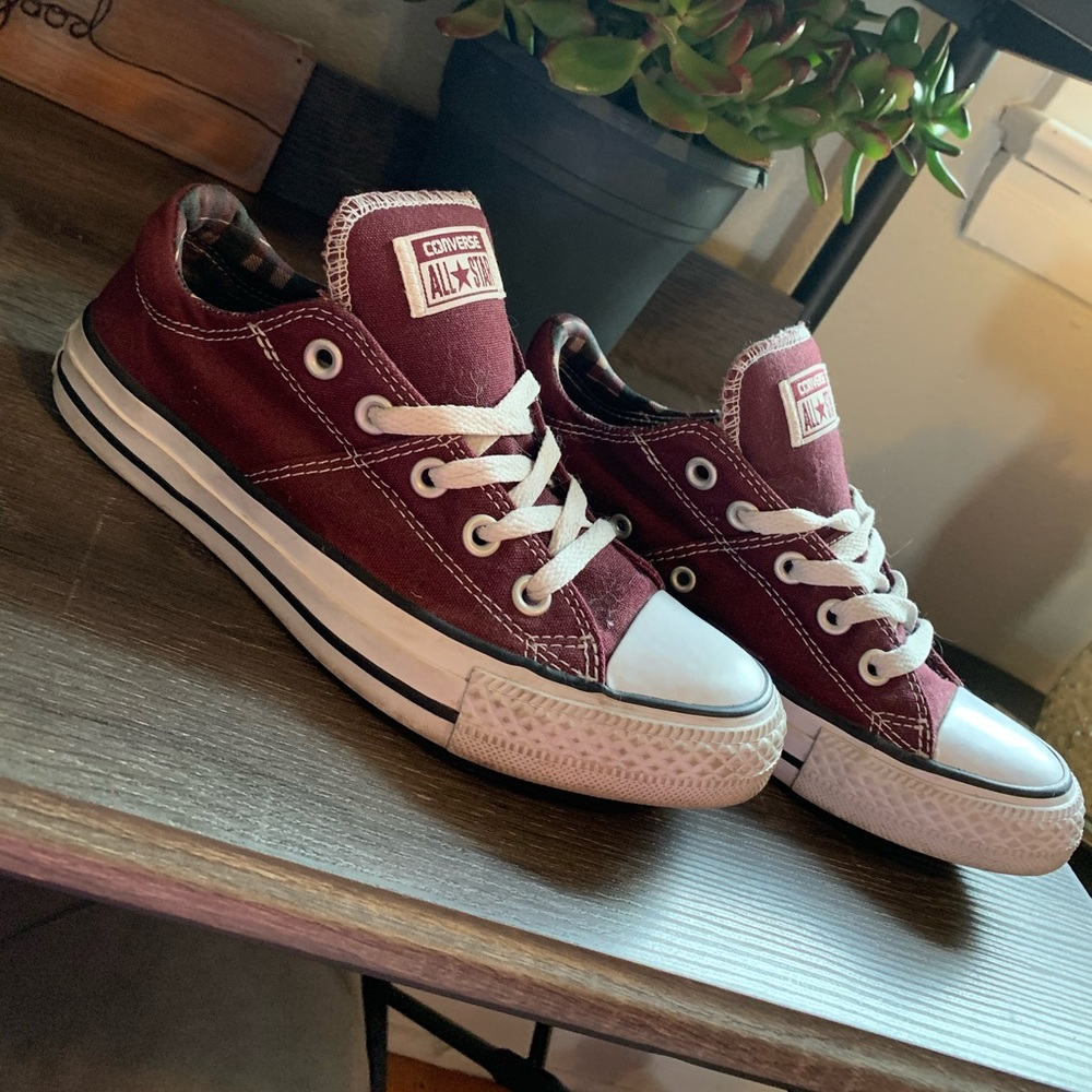 Maroon Converse